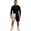 FIGHT-FIT - Fitness Shorts / Schwarz-Weiss / Medium