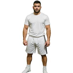 FIGHT-FIT - Fitness Shorts / Weiss / Medium