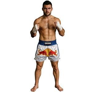 FIGHTERS - Muay Thai Shorts / Bulls / Weiss-Blau / Medium