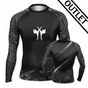 FIGHTERS - Rash Guard / Tribal / Schwarz / XL